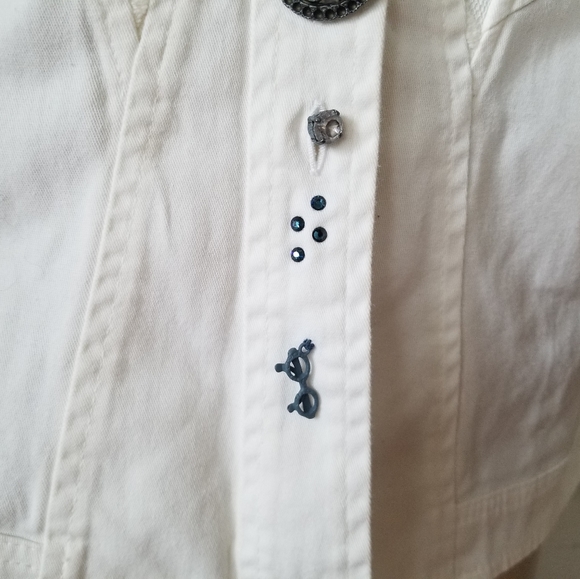 Elisa Cavaletti White Blazer, Medium - Picture 5 of 16